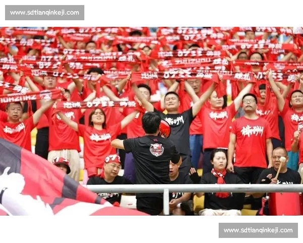 球迷现场助威：万人空巷，为球队呐喊助威！